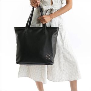 NWT Fawn Design Original Tote Black Faux Leather